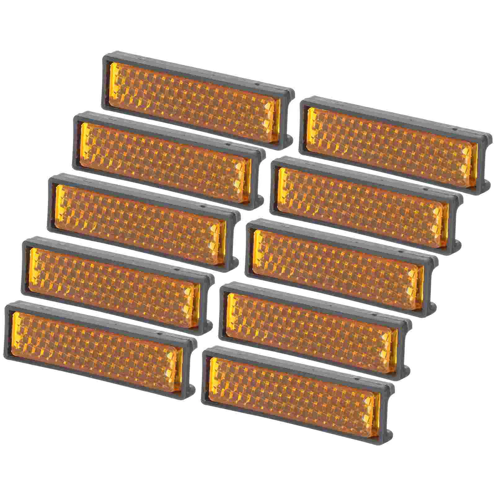 

20 Pcs Chain Bike Supplies Compact Bicycles Reflectors Reflective Signs Outdoor Small Plastic Pedal Accessories Frame