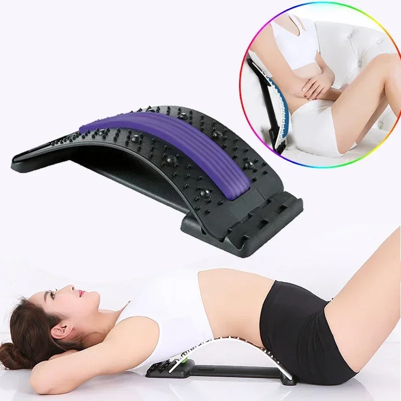 

Cervical Stretcher Spine Relief Support Lumbar Waist Magnetotherapy Massager Pain Neck Multi-level Fitness Adjustable
