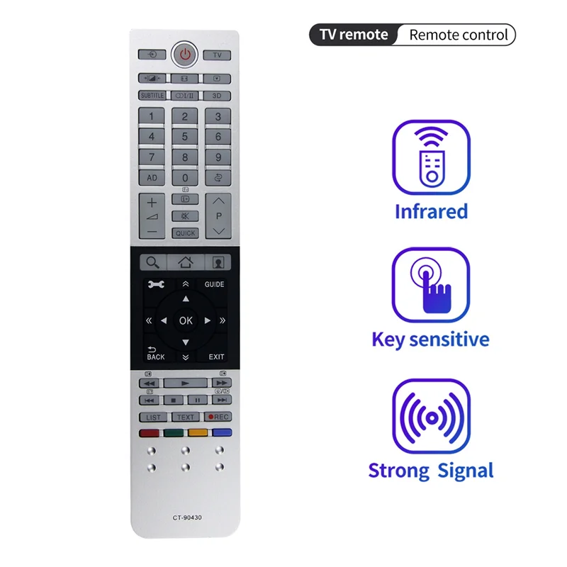 Фото Заменить CT 90430 пульт дистанционного управления для Toshiba 4K Ultra HD TV HD Smart TV №4