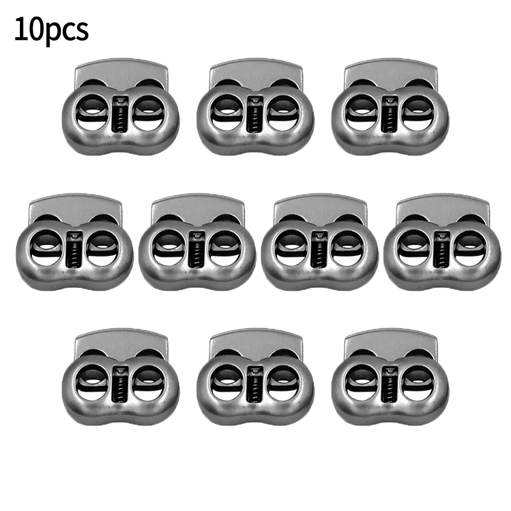 

Locks Stopper Cord Locks Clasp Cord Holes Locks Metal Spring Stainless Steel Color Stop String Toggle Practical