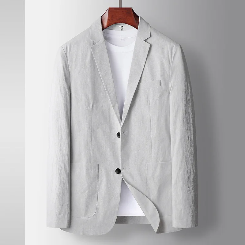 E1123-Men's Suit Four Seasons Casual Business Loose Coat