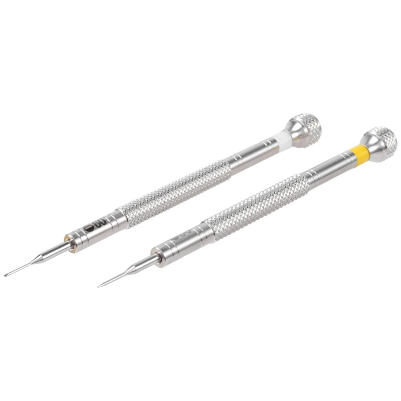 

2 шт./партия, отвертки для ремонта часов, 0,6 мм, 0,8 мм