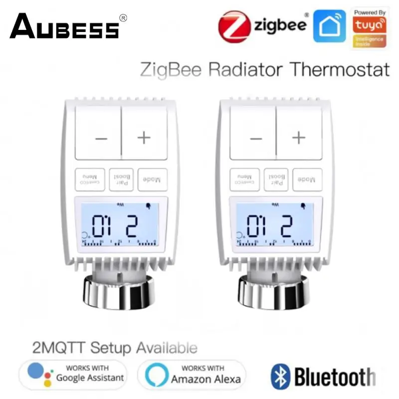 

TRV ZigBee3.0 Smart Radiator Actuator Programmable Thermostatic Radiator Valve Temperature Controller Voice Control Via Alexa