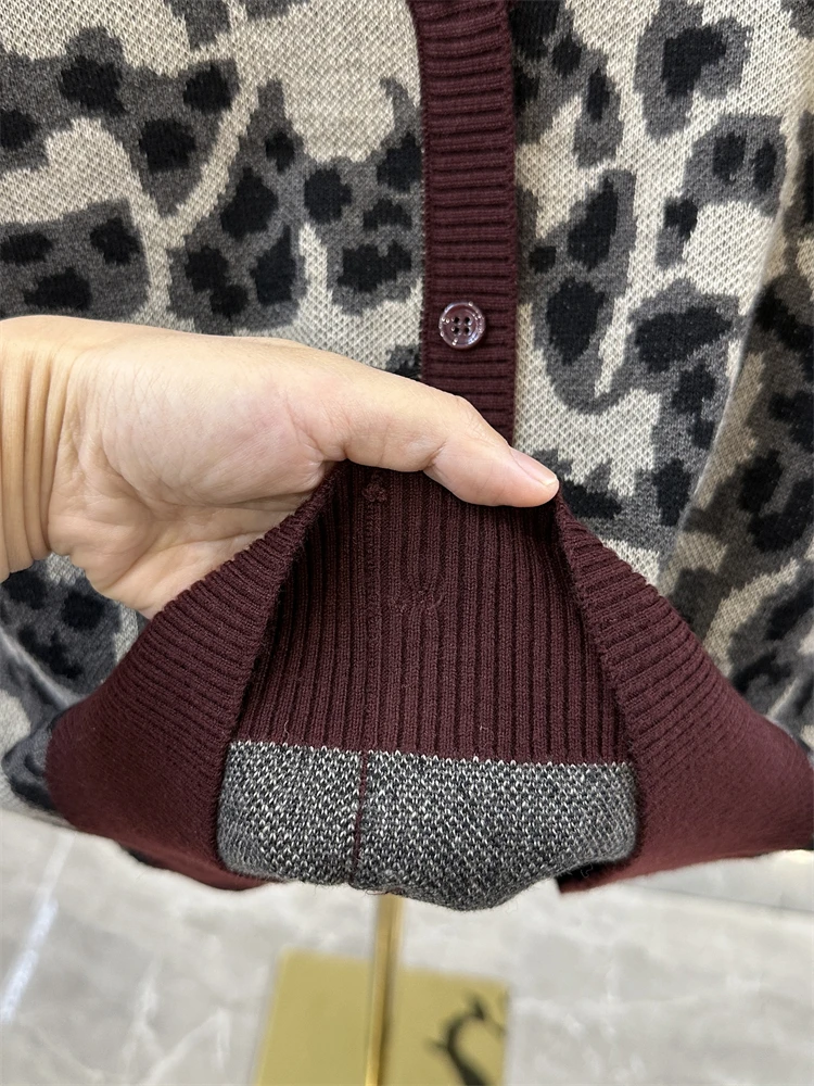 Поддельный двухсекционный пуловер для молодой мамы вязаный осенне-зимний новый