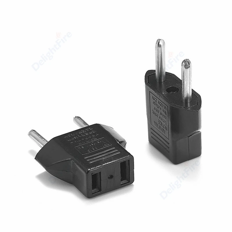 

1pcs US/EU American Socket Adapter 2pin 4.0mm European EU To US plug Power adapter Converter Electrical Socket Outlet