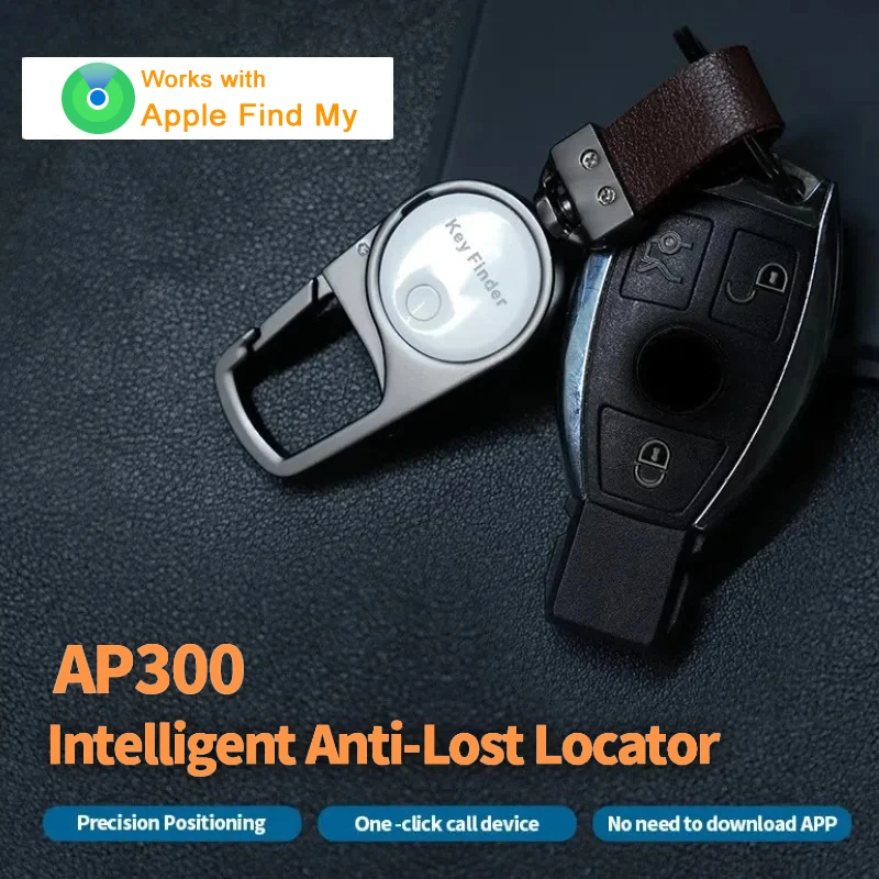 Фото Брелок для ключей работает с напоминанием о Find My APP для устройства iPhone, умный GPS, Bluetooth-локатор, MFI-поиск телефона, анти-потерянный трекер №5