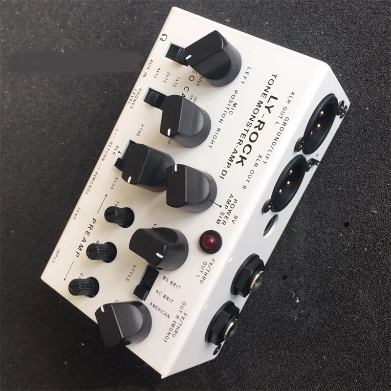 LYR Pedal（LY-ROCK）,Guitar audio workstation pedal，Electric guitar audio workstation，Professional effect pedal，White，True Bypass