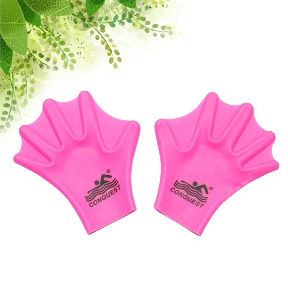 

1 Pair Swimming Training Closed Full Finger Waterproof Webbed Water Paddle for Diving Swimming Pool