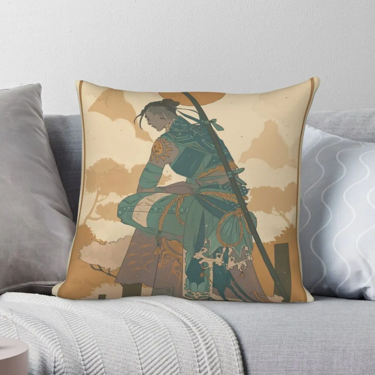 Квадратный чехол для подушки beauview 01 полиэстеровый льняной бархатный