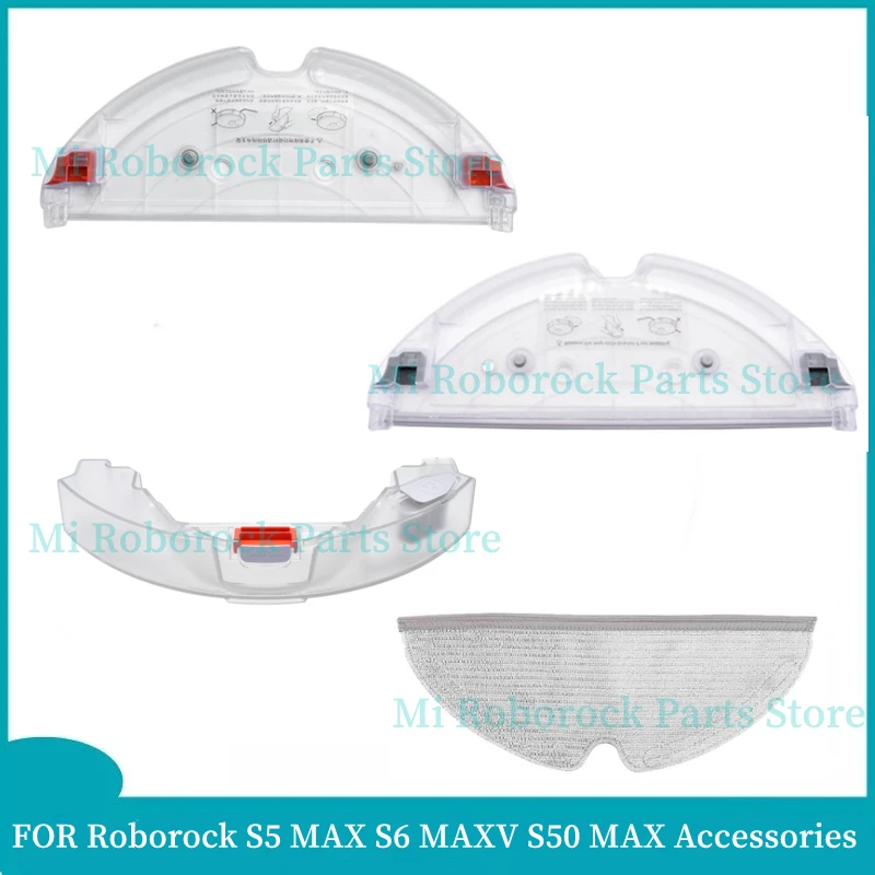 

Запасные части для XIAOMI Roborock S5 MAX S6 MAXV S50MAX, бак для воды с электроприводом, Швабра, тканевая поддержка, аксессуары для робота-пылесоса