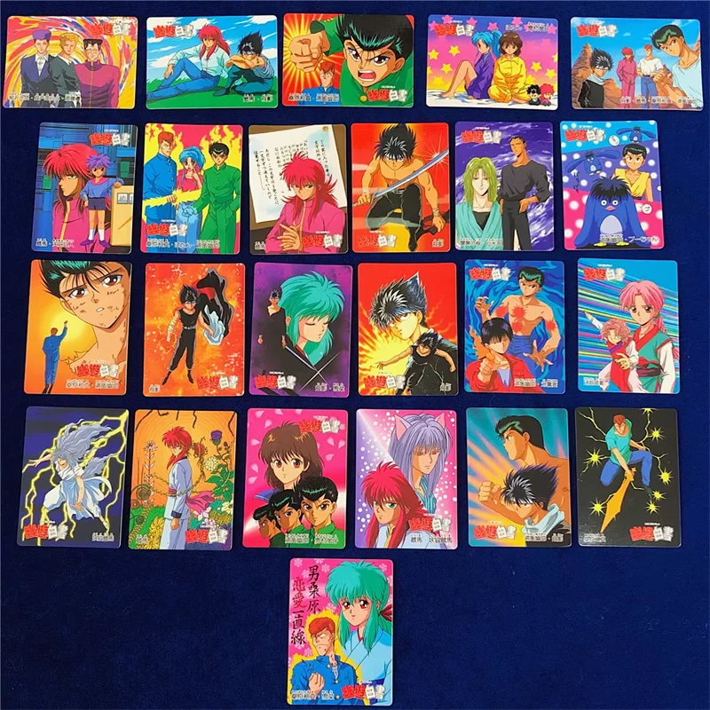 

5pcs 4*6cm cartoon YuYu Hakusho figure card toy kids collection model toy