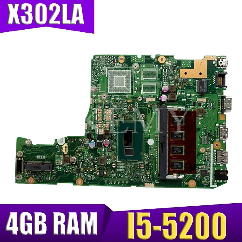 

Материнская плата X302LA main_bd._ 4g / I5-5200U / as v2g I5-5200U 4gb ram gt920m 2g для asus x302l x302la x302lj Материнская плата ноутбука