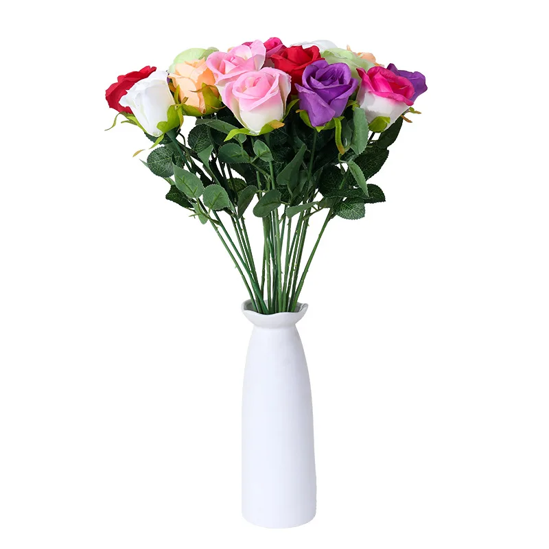 Искусственные розы для гостиной столового стола пластиковые украшения