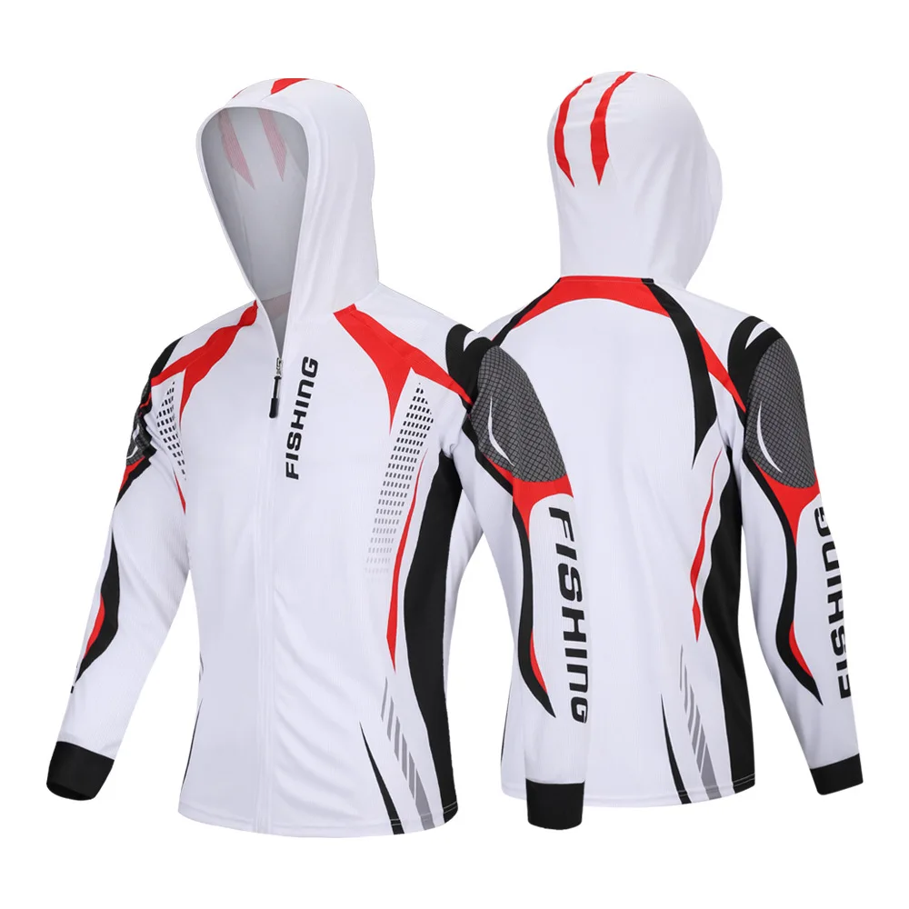 

Fiship Shirt Summer Anti-uv Fishing Hooded Men Professional Clothing Uv Protection Face Neck Breathable Outdoor Fishing Clothes