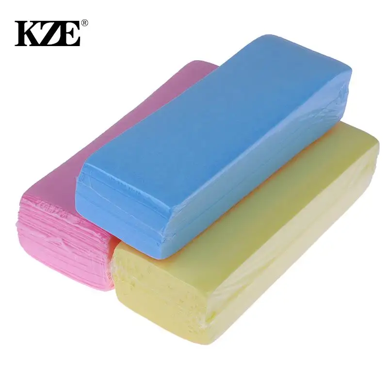 

100pcs Removal Nonwoven Body Cloth Hair Remove Wax Paper Rolls High Quality Hair Removal Epilator Wax Strip Paper Roll
