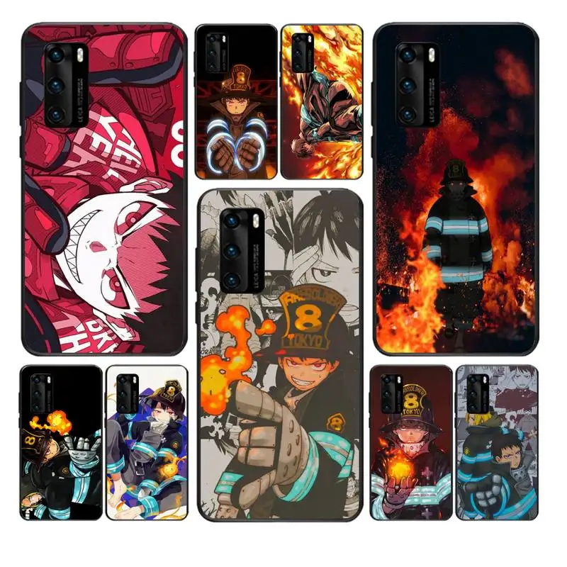 Чехол для телефона с изображением огненной силы Shinmon убенимару Huawei Y6 Y7 Y9 Prime 2019 Y9s