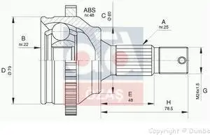 

607572 for axle KAFASI 01 PT.206 16V 109hp