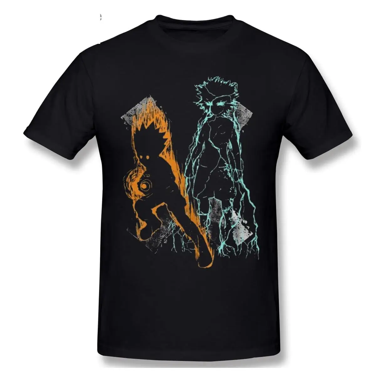 

Men Ready To Fight Hunter X Hunter T Shirts Killua Short Sleeve Casual T-shirt Men Fashion O-neck 100% Cotton TShirts Tee Top