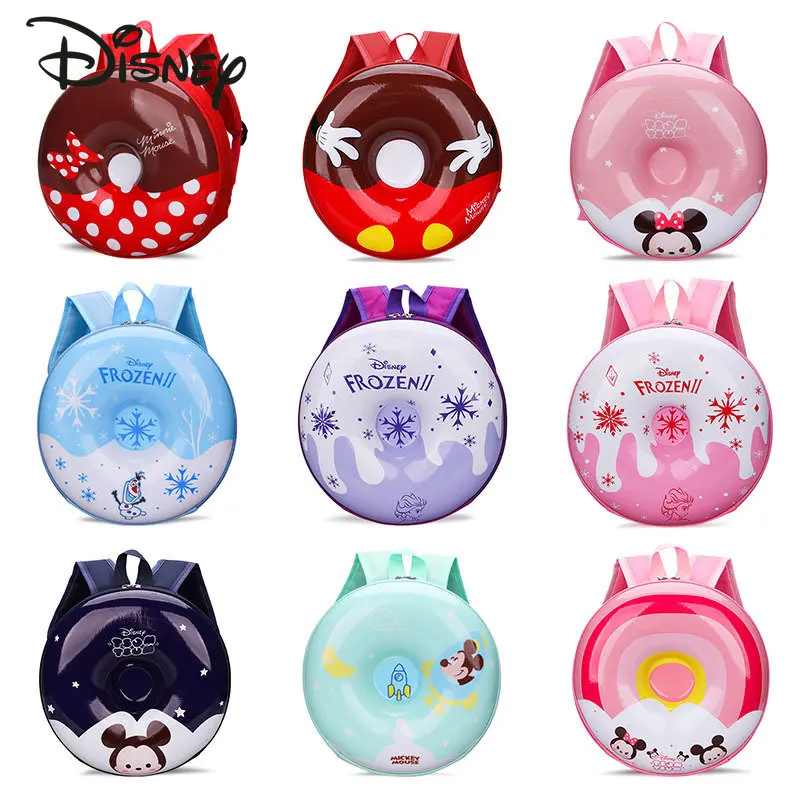Disney 2023 New Backpack Fashion High Quality Waterproof Children's Backpack Cartoon Lightweight Casual Children's Backpack