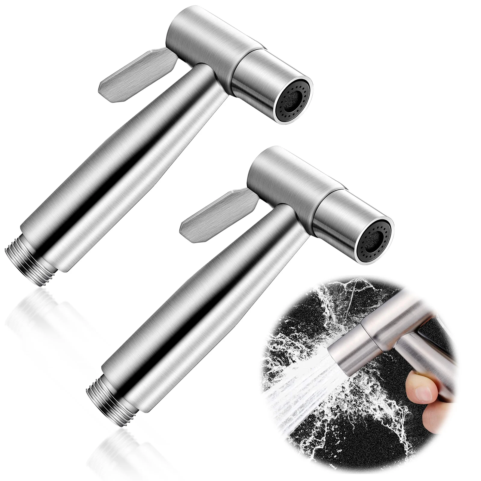 

2Pcs Women Bidet Sprayer Handheld Washing Device Leakproof Cleaning Tools