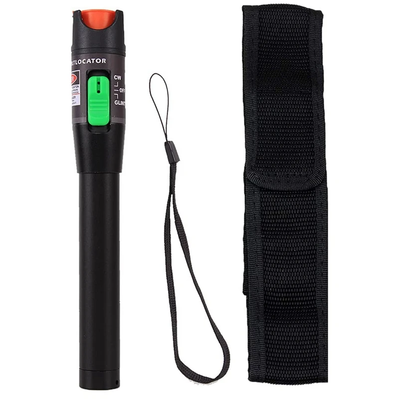 

Fashionfiber Visual Fault Locator 30MW 30KM,VFL Fiber Optic Cable Tester Meter,Red Light Pen Tester Adapt LC/FC/SC/ST Interface