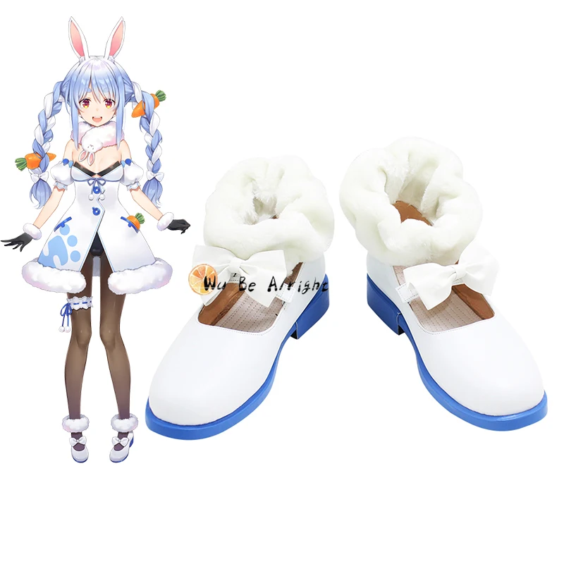 

Virtual YouTuber VTuber Hololive Usada Pekora Cosplay Shoes Boots Halloween Carnival Fancy Party Role Play Shoes Custom Made