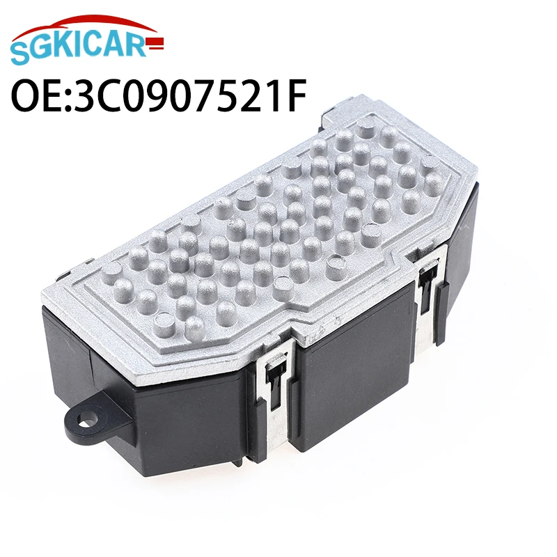 Фото 3С 0907521 F Резистор вентилятора отопителя автомобиля для AUDI A3 Q3 Q7 TT 2003-2014 для VW Golf Jetta Passat 2005-2012 3C 0907521 Д №1