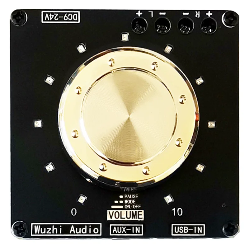 

ZK-F152 Cool volume indicator Bluetooth audio amplifier board module 2.0 dual channel 15W+15W