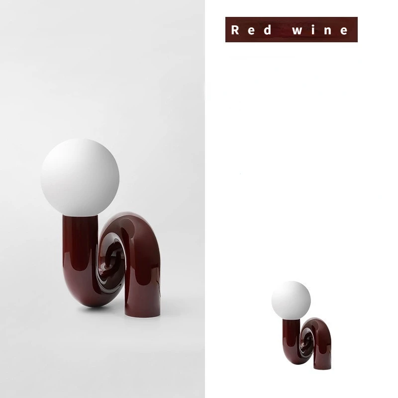 

Winfordo настольная лампа из смолы красная