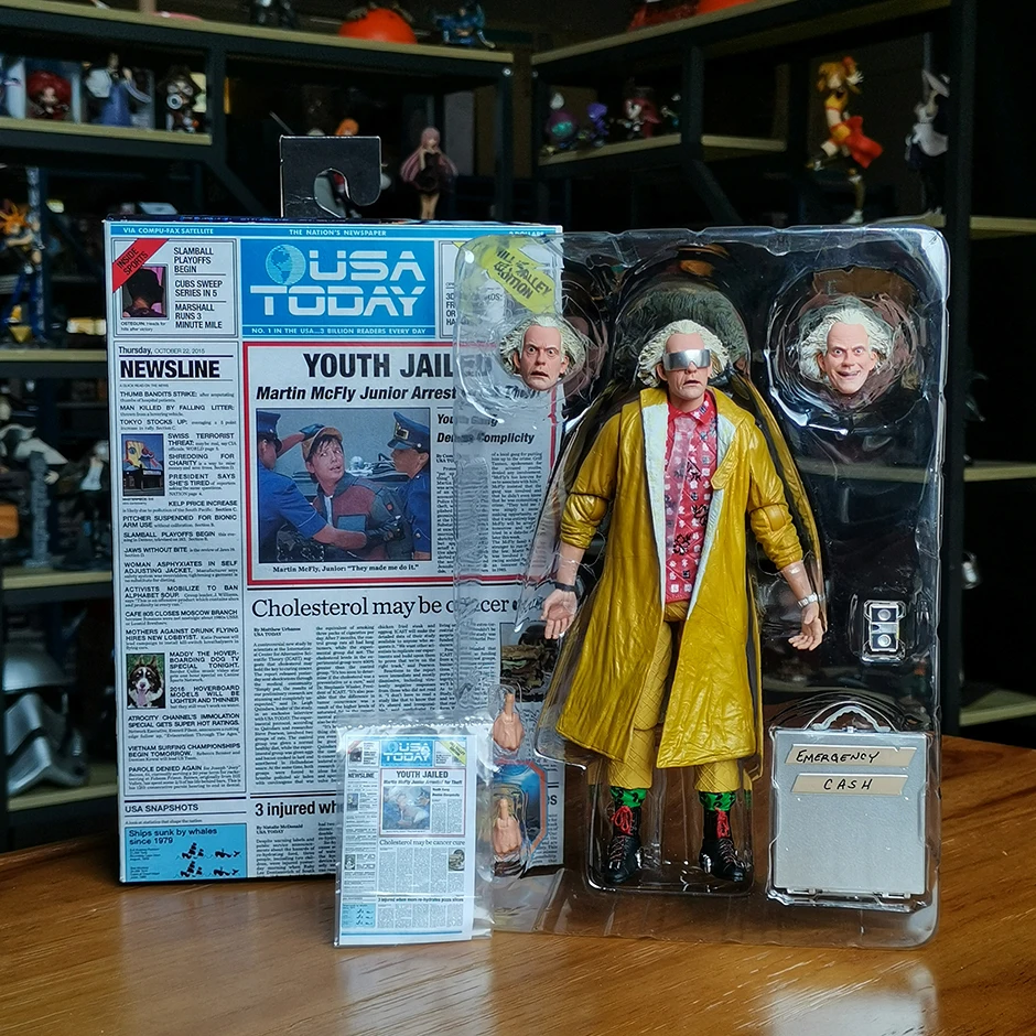 

NECA Back To The Future 2 Ultimate Doc Brown (2015) Коллекционная экшн-фигурка, кукла из фильма, отличная модель игрушки