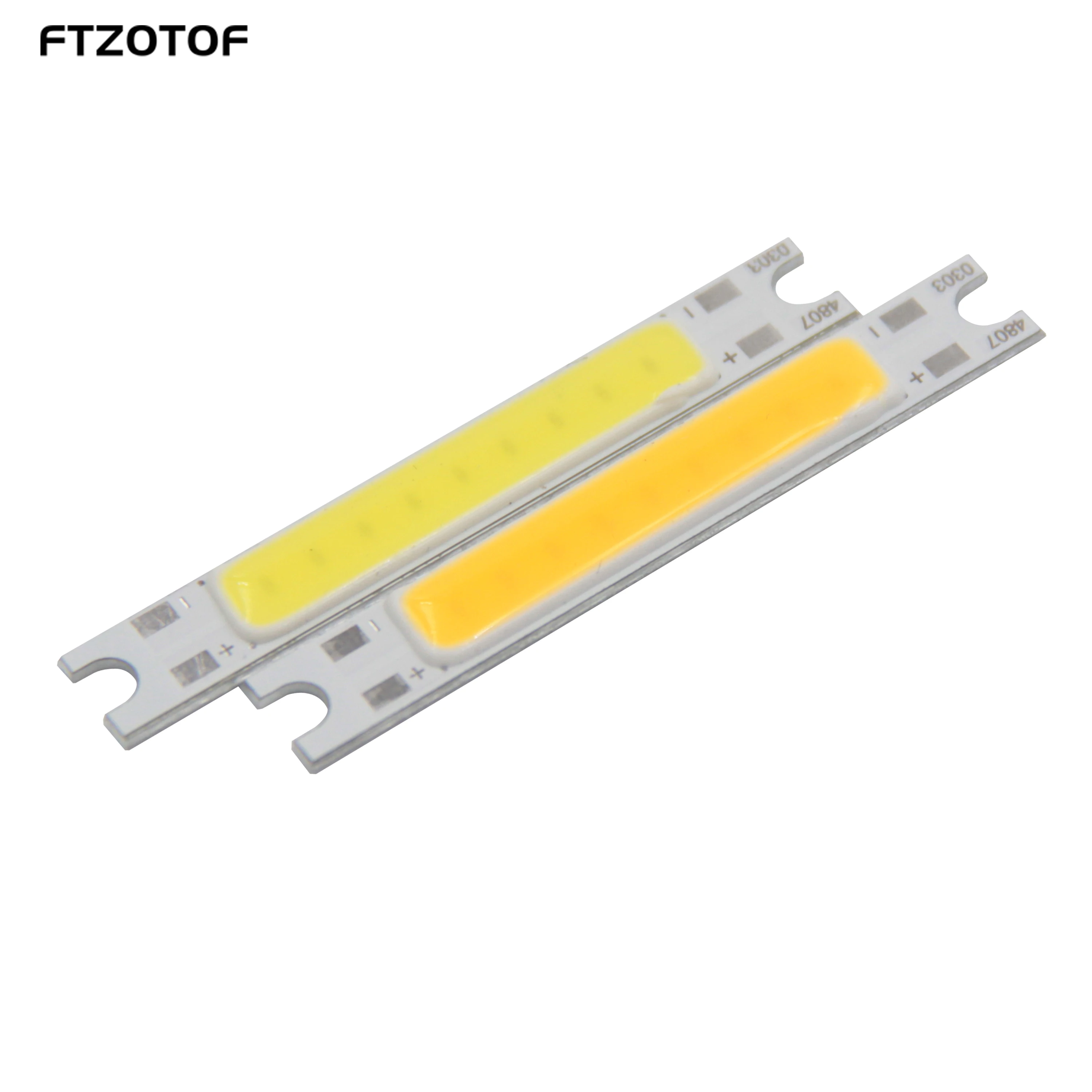 

FTZOTOF COB LED Source 48x7mm 9V DC 3W Onboard Panel Chip Strip Bulb Cool Warm White Floor Lamps DIY Work Lighting Fixture