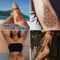 simulation herb waterproof red brown finger body stickers temporary tattoos tattoos stickers fake tatto