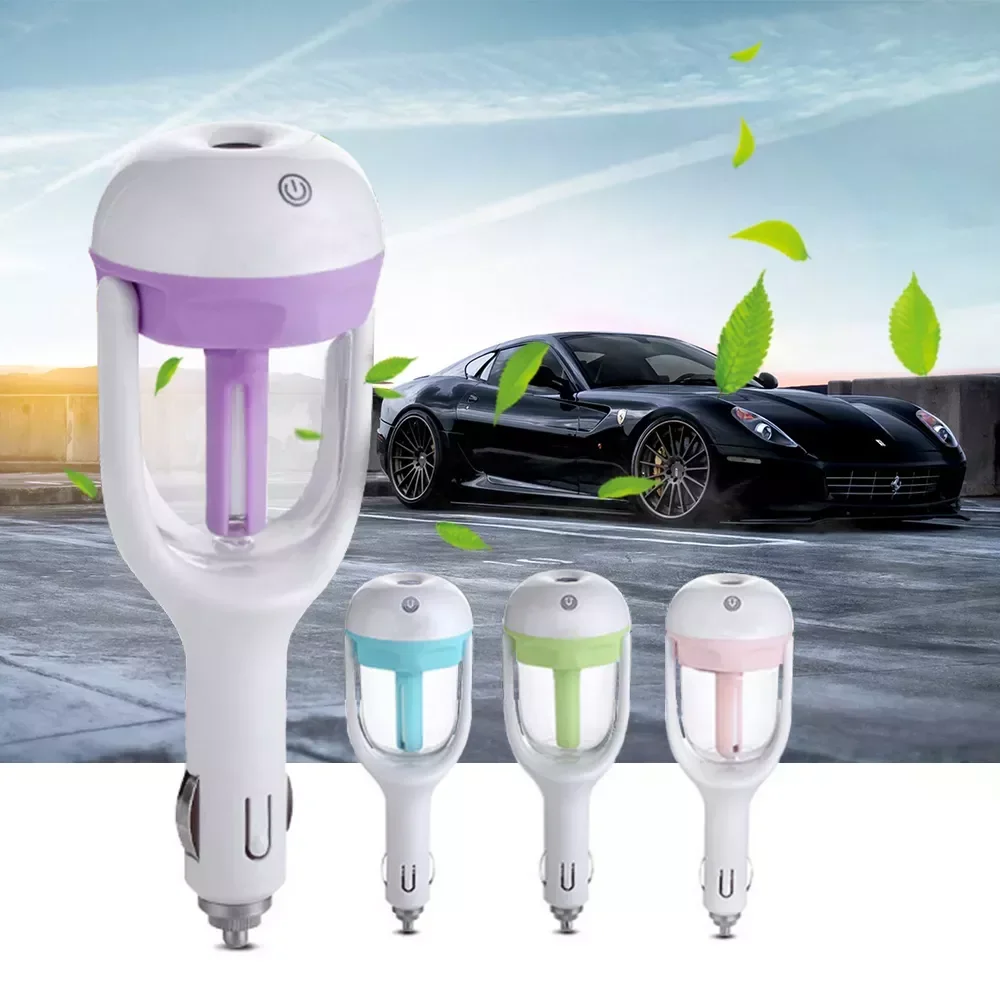 

NEW2023 Car Humidifer Air Puriifer Aroma Diffuser Sprayer Mute Mist Maker Auto Car Fragrance Spray Car Air Freshener Candy Color