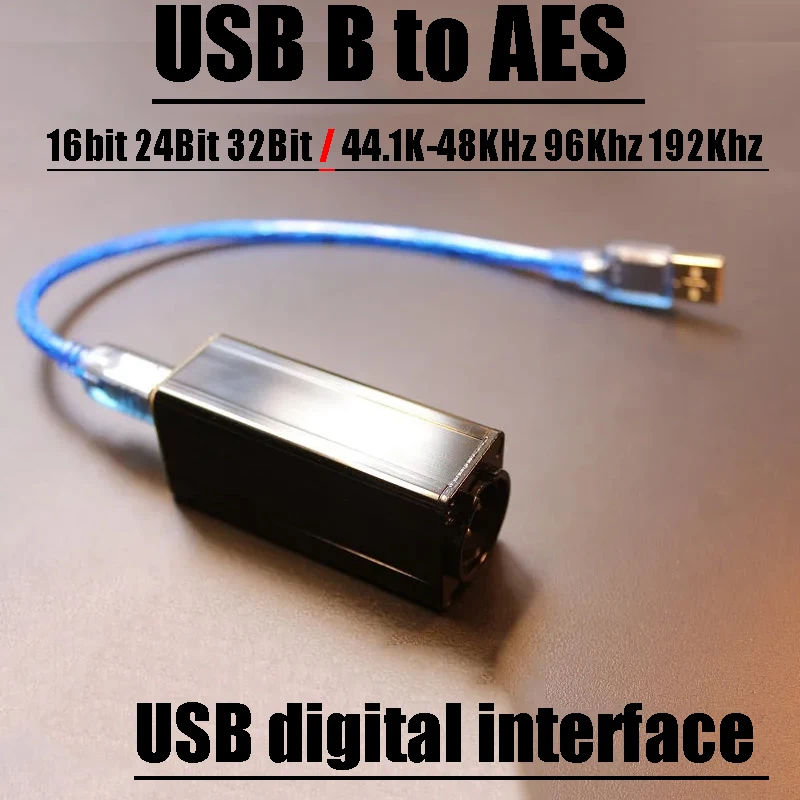 Цифровой выход USB B до AES 10000 бит 44 1 K-48 кГц 96 192