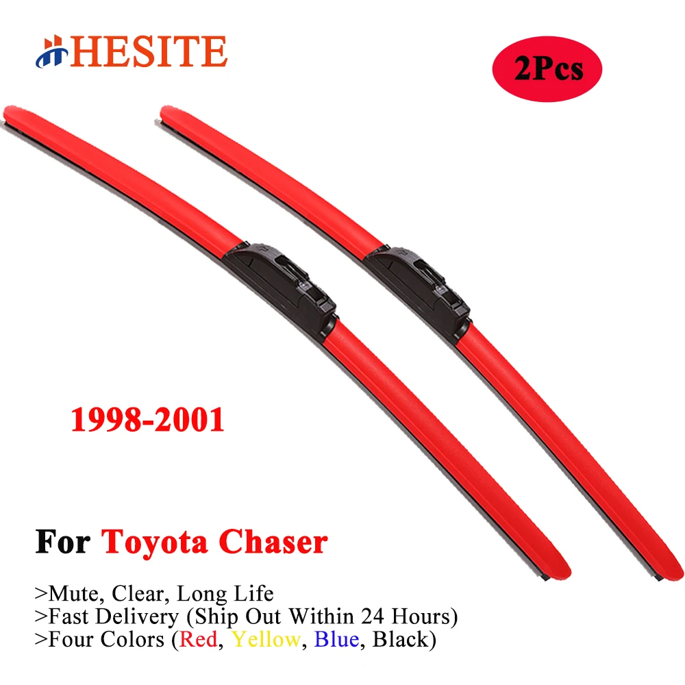 

HESITE Colorful Windscreen Wiper Blades For Toyota Chaser JZX100 Tourer V MK2 Wagon 1998 1999 2000 2001 Models Car Hybrid Wipers