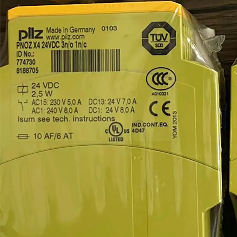 

1 PCS NEW 774730 For PILZ safety relay PNOZ X4 24VDC 3n/o 1n/c
