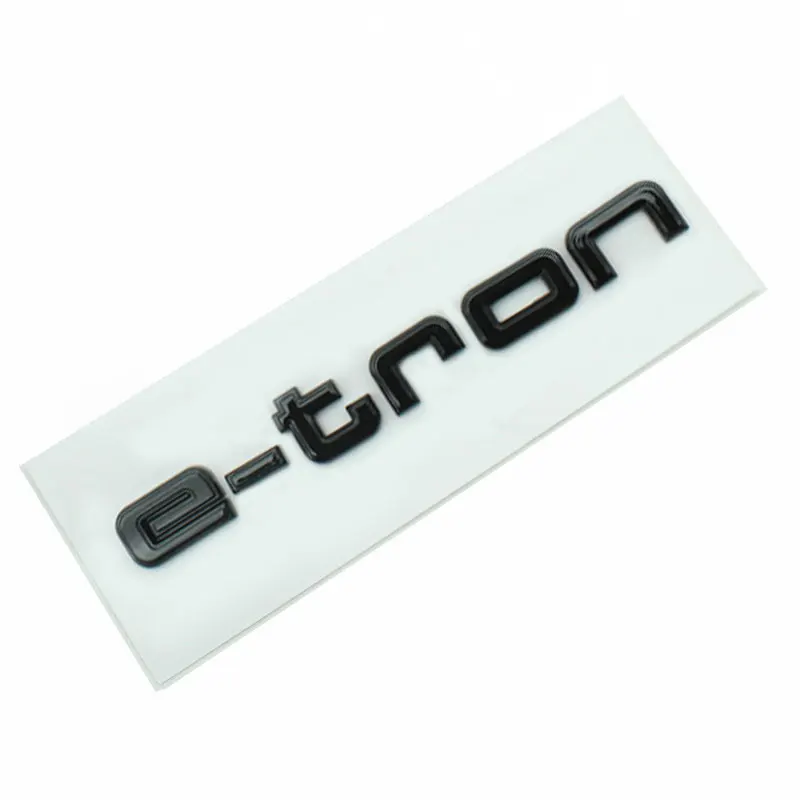 E tron бейдж, автомобильные наклейки для Audi, чистый Электрический задний знак, новый логотип Audi e-tron, спортивные модифицированные переводные наклейки с переменным объемом