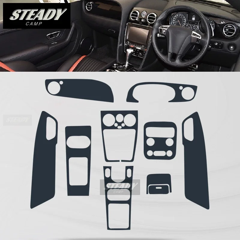 Для Bentley Continental GT 2012-2016 2017 центральная консоль автомобиля прозрачная