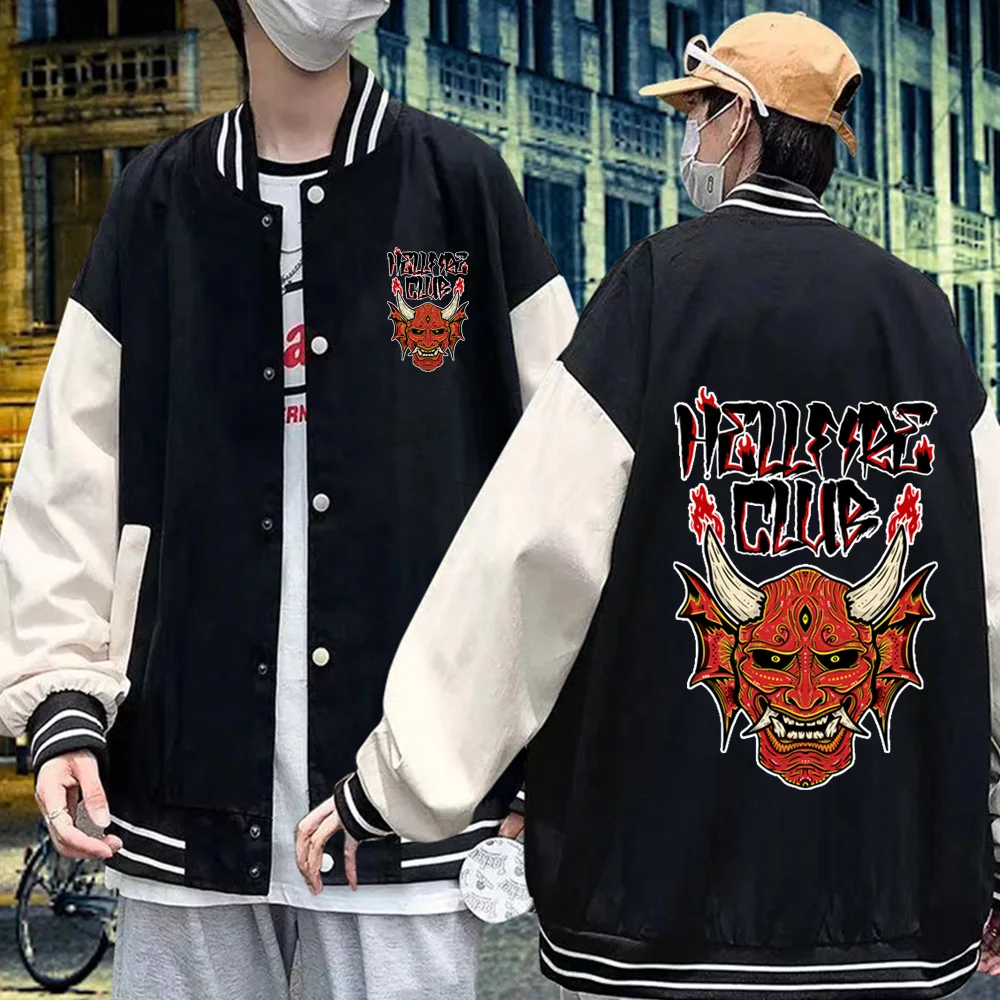 

2022 г., сезон 4 года, бейсбольная Униформа Hellfire Club, флисовое пальто, куртка с длинным рукавом, Свитшот