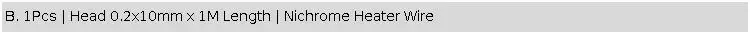 Uxcell Nichrome Flat Heater Wire For Heating Elements 1M 2M Length 0.15mm/0.2mm Thickness 3mm 4mm 6mm 8mm 10mm 12mm Width