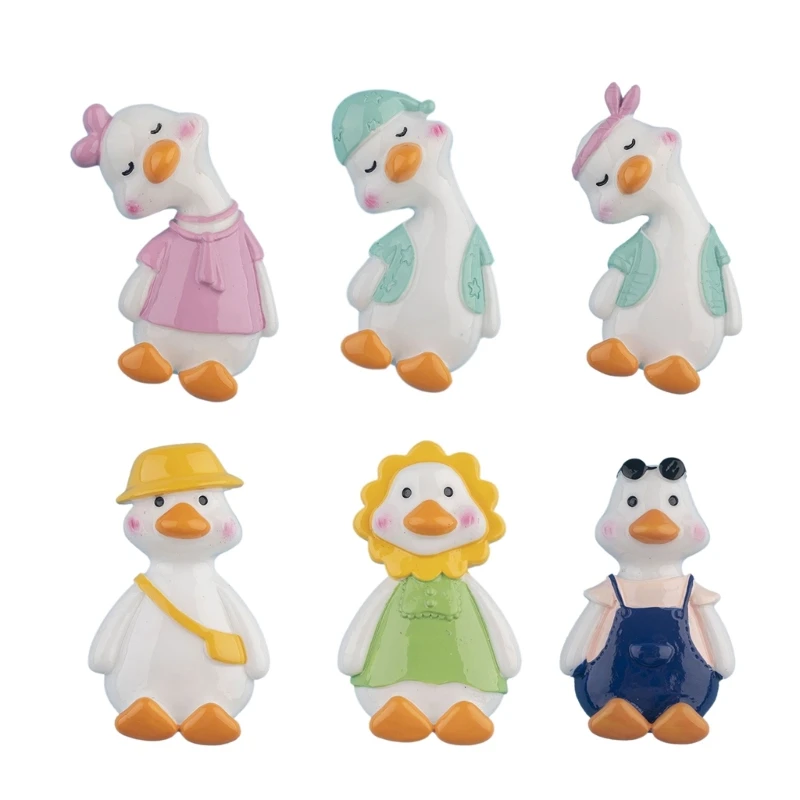 

Cute Duck Refrigerator Sticker Murals Decal Ornaments Supplies for Children Boy DIY Crafts Household