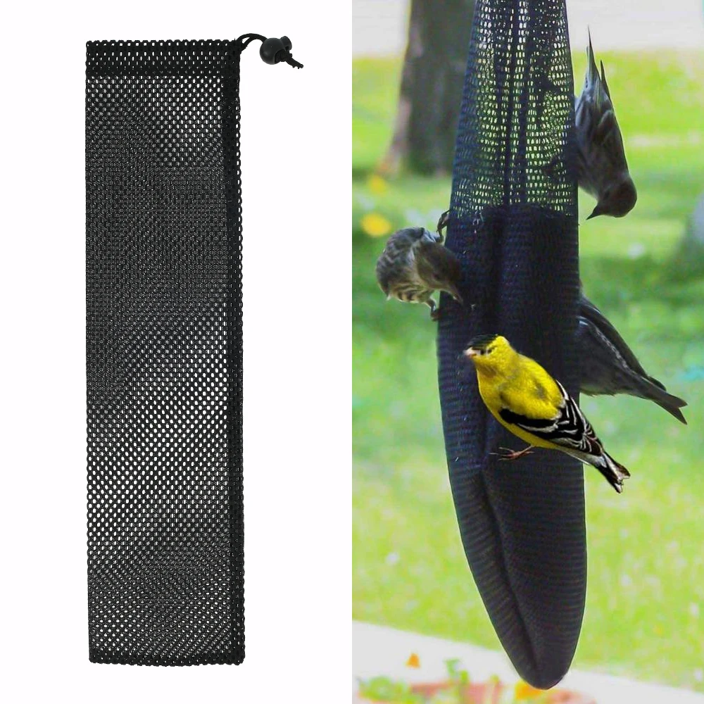 S Reusable Mesh Bag Bird Feeder 15.7"x 3.9" Garden Yard Outd