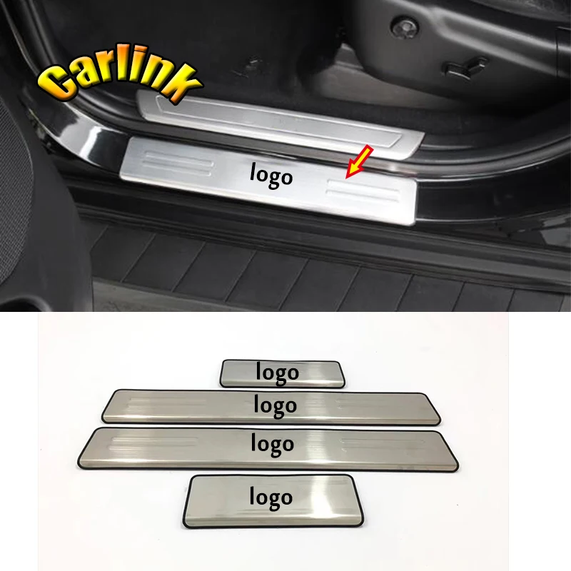 4 шт. защитные наклейки из нержавеющей стали для Jeep Grand Cherokee 2011-2018