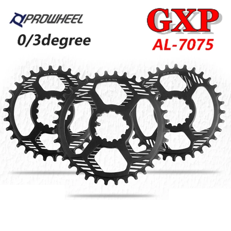 

PROWHEEL Chainring GXP 0 Degree 3 Degree Bicycle Chainwheel 12 Speed 34T Bike Crankset MTB Part Mountain Bike Chainring 28T 38T