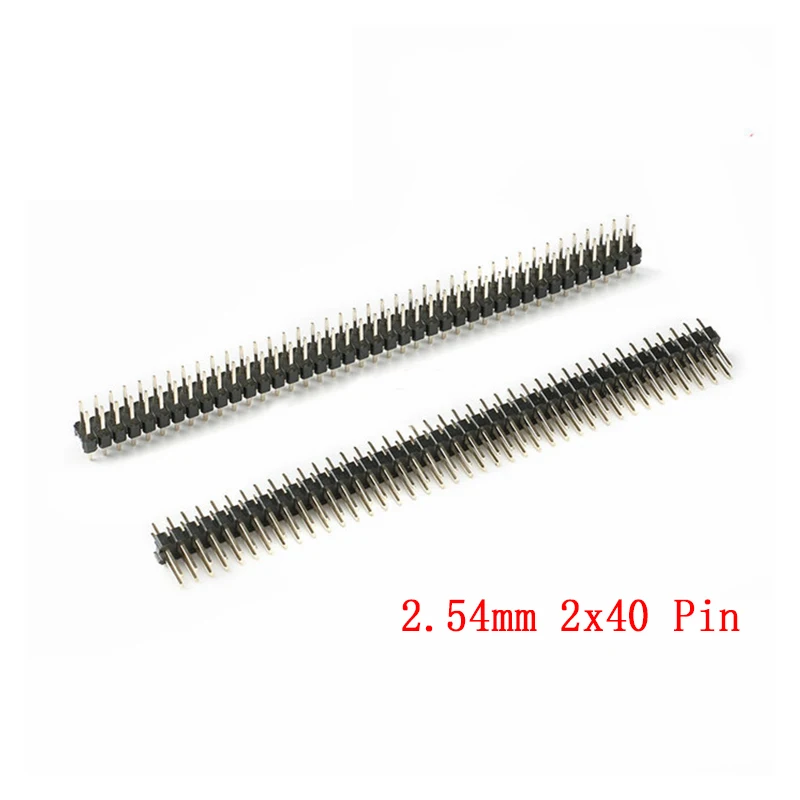 10 шт. 2,54 мм 2x40 Pin 80 Pin медный шаг штыревой двухрядный штыревой разъем полоса прямой игольчатый соединитель
