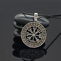 nostalgia viking vegvisir pendant runic runes amulet norse compass amulet jewelry vintage necklace