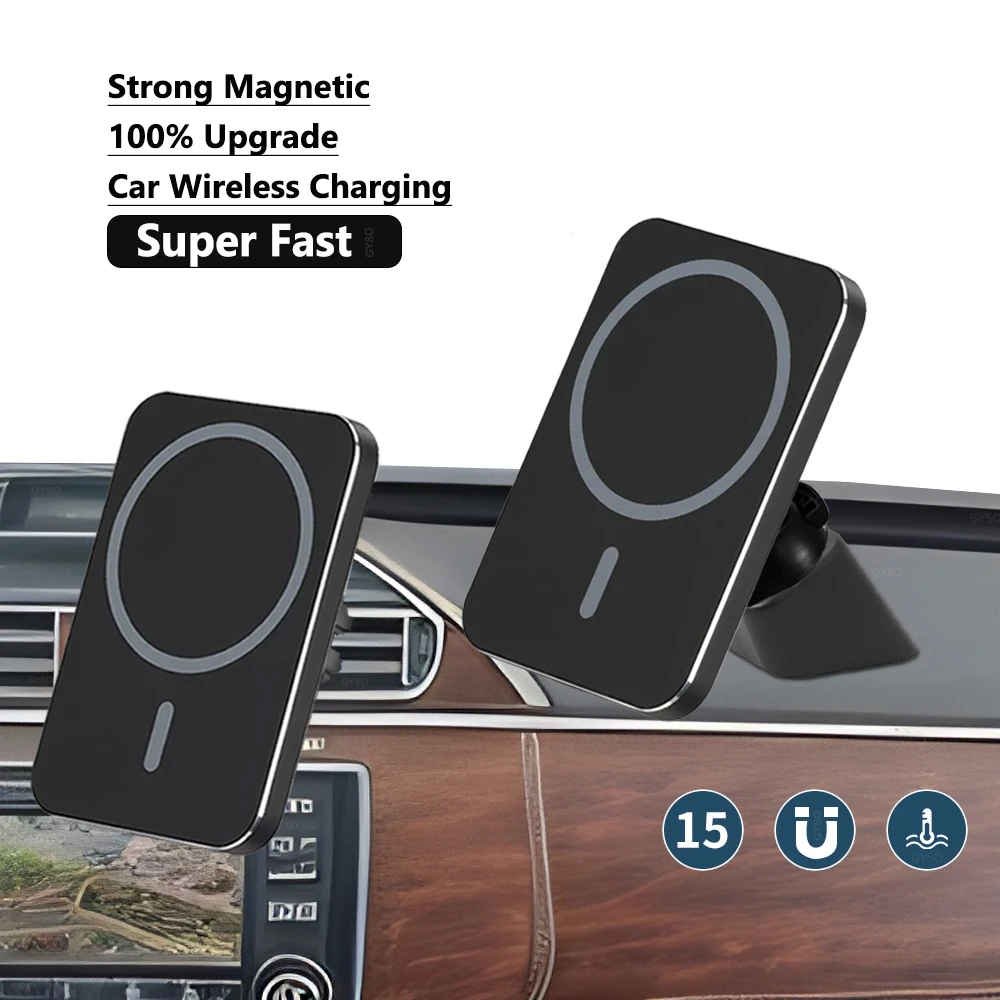 Автомобильный держатель для телефона, 15 Вт, с креплением на решетку вентиляции Автомобильный держатель для телефона, 15 Вт, с креплением на решетку вентиляции