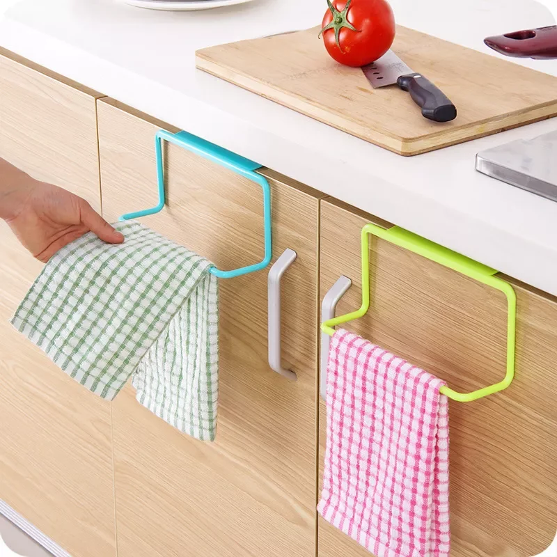 

Door Single-bar Towel Rack Non-marking Rag Rack Home Towel Bar Multi-purpose Sundries Hanging Storage and Finishing Rack