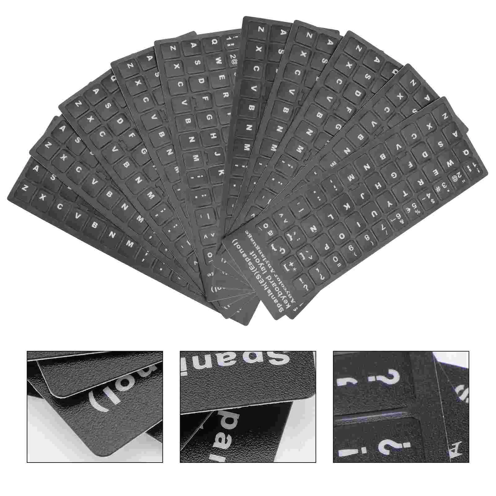 

10Pcs Stickers PC Layout Keyboard Cover Keyboard Protector for Student Notebook