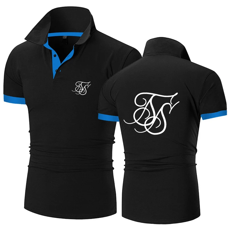 

SIK SILK Men's Polo Shirts Summer Business Casual Short Sleeve Fashion Sports T-Shirts Daily Hot Selling Clothing for Men